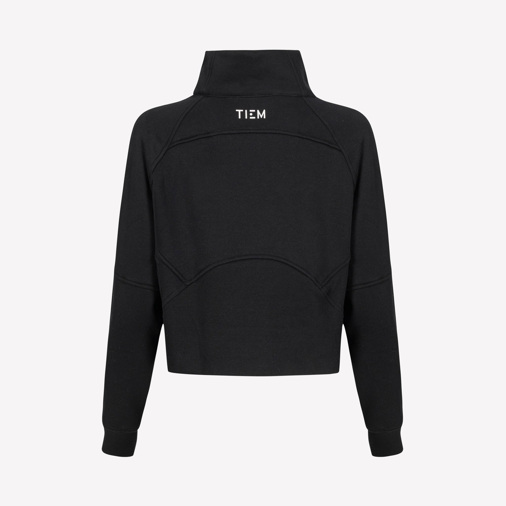 Half Zip Pullover - Black/White