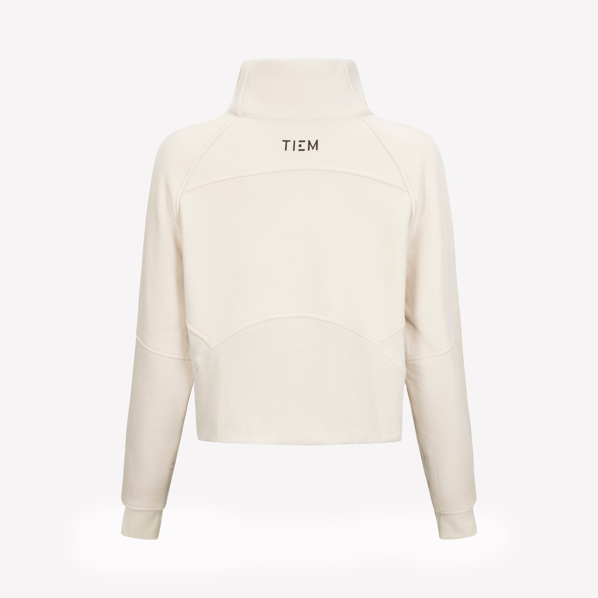 Half Zip Pullover - Ecru/Rose Gold