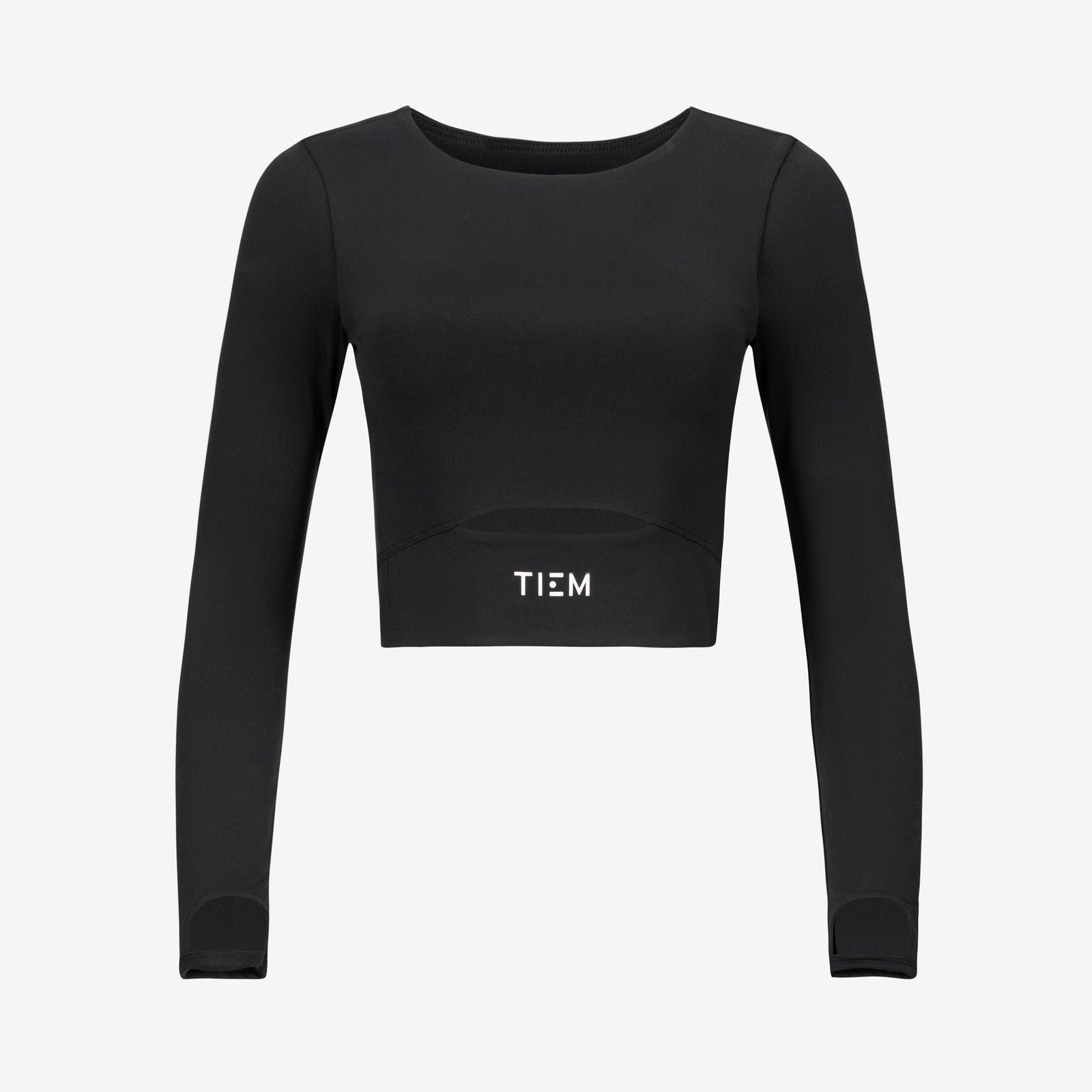 Cropped Long Sleeve - Black/White