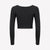 Cropped Long Sleeve - Black/White