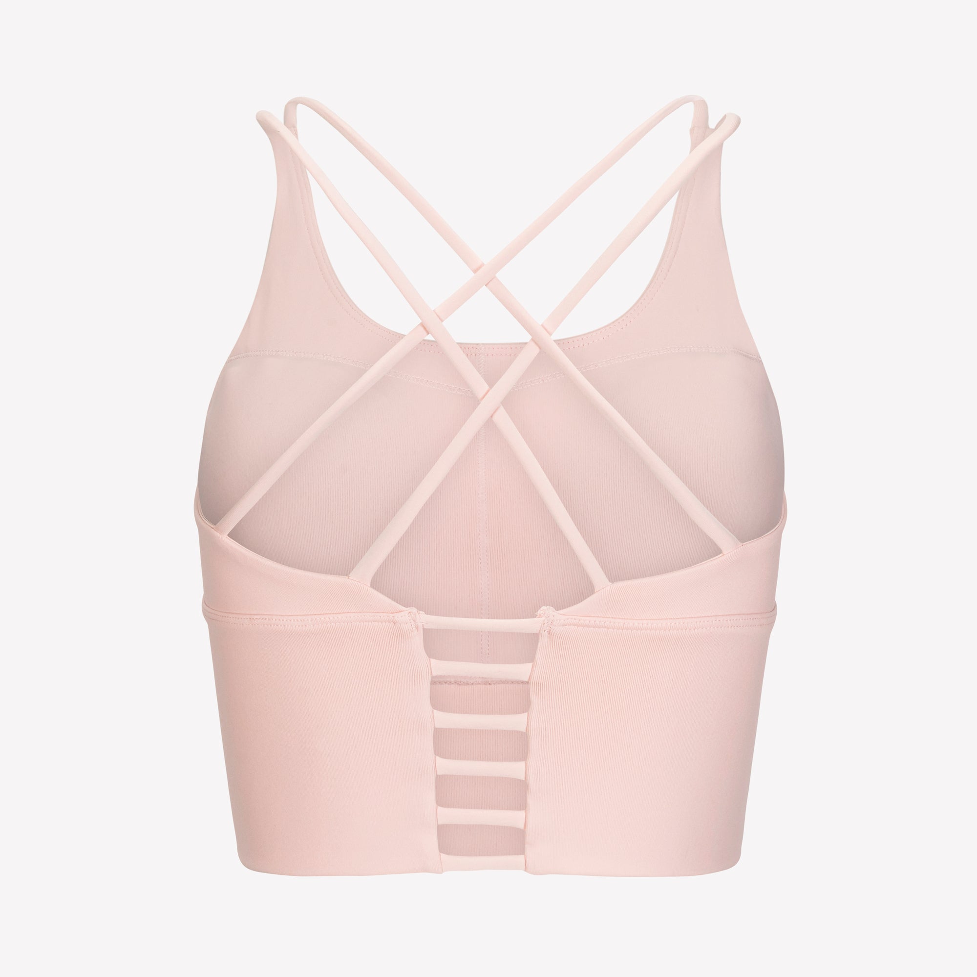 Strappy Sports Bra - Pink/Rose Gold