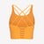 Strappy Sports Bra - Orange/White