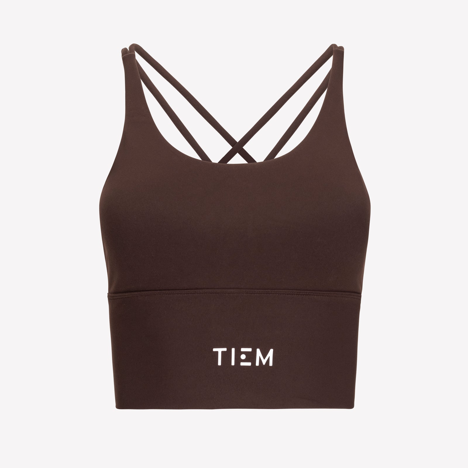 Sports Bra - Brown/White